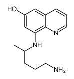 8-(5-aminopentan-2-ylamino)quinolin-6-ol Structure