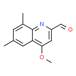 2-Quinolinecarboxaldehyde,4-methoxy-6,8-dimethyl-(9CI) Structure