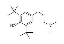 2,6-ditert-butyl-4-[3-(dimethylamino)propyl]phenol Structure
