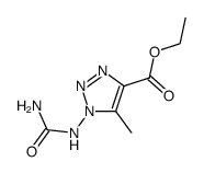 1H-1,2,3-Triazole-4-carboxylicacid,1-[(aminocarbonyl)amino]-5-methyl-,ethylester(9CI) picture