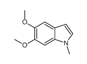 5,6-dimethoxy-1-methylindole结构式