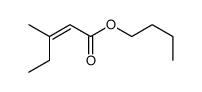 butyl 3-methylpent-2-enoate Structure