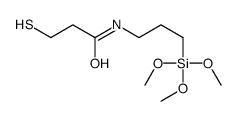 3-sulfanyl-N-(3-trimethoxysilylpropyl)propanamide结构式