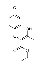 ethyl 2-(4-chlorophenoxy)-3-hydroxybut-2-enoate Structure