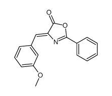 4-[(3-methoxyphenyl)methylidene]-2-phenyl-1,3-oxazol-5-one结构式