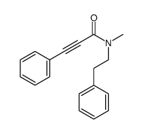 N-methyl-3-phenyl-N-(2-phenylethyl)prop-2-ynamide结构式