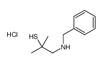 1-(benzylamino)-2-methylpropane-2-thiol,hydrochloride Structure