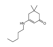 5,5-Dimethyl-3-(pentylamino)cyclohex-2-enone structure