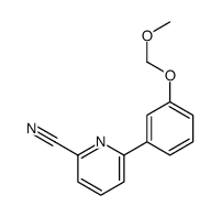 6-[3-(methoxymethoxy)phenyl]pyridine-2-carbonitrile Structure
