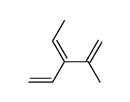 (Z)-2-methyl-3-vinylpenta-1,3-diene结构式