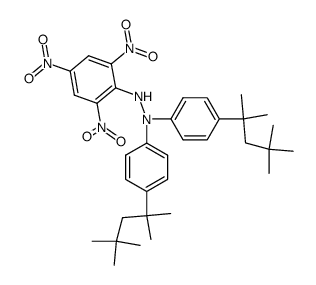 2,2-di-(4-tert-octylphenyl)picrylhydrazine Structure