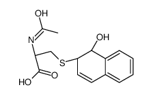 (2R)-2-acetamido-3-[(1-hydroxy-1,2-dihydronaphthalen-2-yl)sulfanyl]propanoic acid结构式