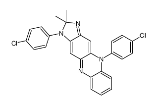 1,5-bis(4-chlorophenyl)-2,2-dimethylimidazo[4,5-b]phenazine Structure
