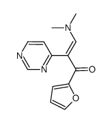 3-(dimethylamino)-1-(2-furyl)-2-pyrimidin-4-ylprop-2-en-1-one结构式