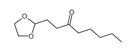 1,1-ethylendioxy-4-nonanone Structure