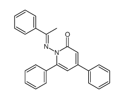 N-(α-Methyl-benzylidenamino)-4,6-diphenyl-2-pyridone Structure