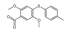 1,4-dimethoxy-5-nitro-2-(p-tolylthio)benzene结构式