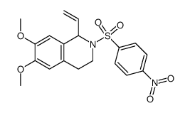 6,7-dimethoxy-2-(4-nitrophenylsulfonyl)-1-vinyl-1,2,3,4-tetrahydroisoquinoline结构式