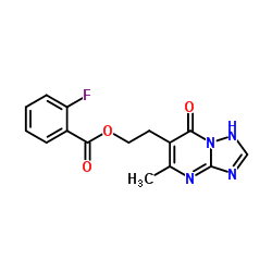 2-(5-Methyl-7-oxo-1,7-dihydro[1,2,4]triazolo[1,5-a]pyrimidin-6-yl)ethyl 2-fluorobenzoate结构式