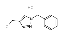 1-Benzyl-4-(chloromethyl)pyrazole Hydrochloride Structure