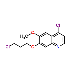 4-Chloro-7-(3-chloropropoxy)-6-methoxyquinoline Structure