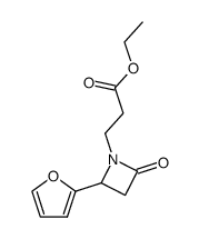 ethyl 3-(2-(furan-2-yl)-4-oxoazetidin-1-yl)propanoate结构式