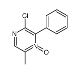3-chloro-6-methyl-2-phenylpyrazine 1-oxide Structure