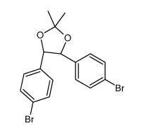 (4S,5S)-4,5-bis(4-bromophenyl)-2,2-dimethyl-1,3-dioxolane Structure