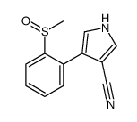 4-(2-methylsulfinylphenyl)-1H-pyrrole-3-carbonitrile Structure