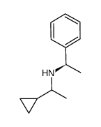 1-cyclopropyl-N-((R)-1-phenylethyl)ethan-1-amine Structure