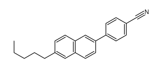 4-(6-pentylnaphthalen-2-yl)benzonitrile结构式