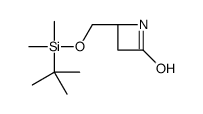 (4S)-4-[[tert-butyl(dimethyl)silyl]oxymethyl]azetidin-2-one结构式