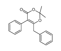 6-benzyl-2,2-dimethyl-5-phenyl-1,3-dioxin-4-one结构式