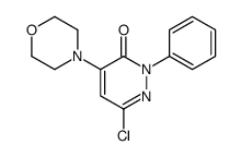 6-chloro-4-morpholin-4-yl-2-phenylpyridazin-3-one结构式