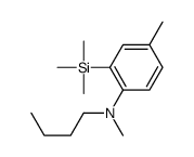 N-butyl-N,4-dimethyl-2-trimethylsilylaniline结构式