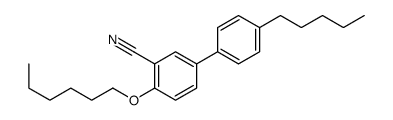 2-hexoxy-5-(4-pentylphenyl)benzonitrile结构式