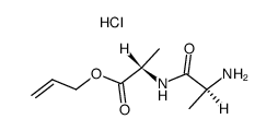 (S)-2-((S)-2-Amino-propionylamino)-propionic acid allyl ester; hydrochloride结构式