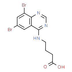 4-(6,8-DIBROMO-QUINAZOLIN-4-YLAMINO)-BUTYRIC ACID Structure