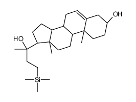 20-((2-trimethylsilyl)ethyl)pregn-5-en-3,20-diol结构式