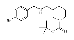 1-BOC-3-[(4-BROMO-BENZYLAMINO)-METHYL]-PIPERIDINE structure