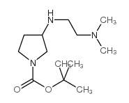 3-(2-DIMETHYLAMINOETHYLAMINO)PYRROLIDINE-1-CARBOXYLIC ACID TERT-BUTYL ESTER Structure