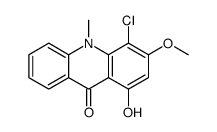 4-chloro-1-hydroxy-3-methoxy-10-methylacridin-9-one Structure