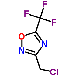 3-(chloromethyl)-5-(trifluoromethyl)-1,2,4-oxadiazole结构式