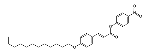 (4-nitrophenyl) 3-(4-dodecoxyphenyl)prop-2-enoate结构式