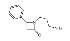 1-(3-aminopropyl)-4-phenylazetidin-2-one结构式