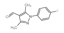 1-(4-fluorophenyl)-3,5-dimethylpyrazole-4-carbaldehyde Structure
