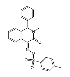 (Z)-1-phenyl-2-methyl-4-(tosyloxyimino)-1,3-dihydro-3(2H)-isoquinolinone Structure