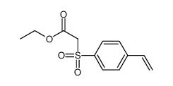 ethyl 2-(4-ethenylphenyl)sulfonylacetate结构式