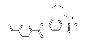 [4-(butylsulfamoyl)phenyl] 4-ethenylbenzoate结构式