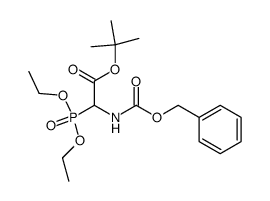 t-Butyl 2-(benzyloxycarbonylamino)-2-(diethoxyphosphinyl)-acetate Structure